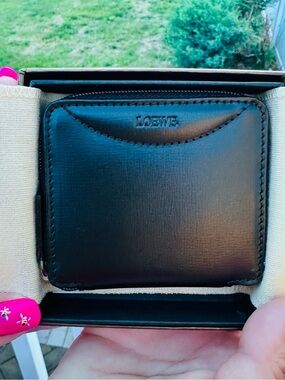 Loewe Black Leather Coin Purse